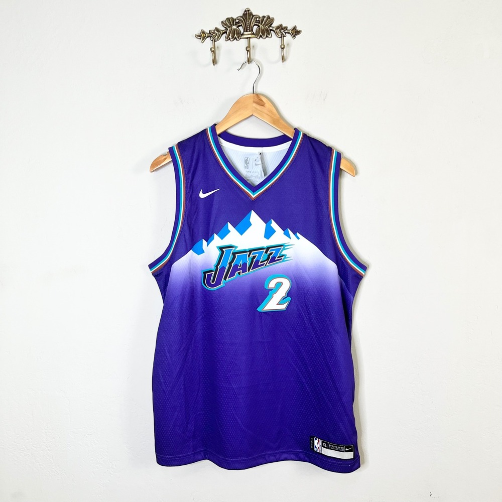 Utah Jazz Collin Sexton Nike Basketball Jersey Youth XL 18/20 Purple Mountains